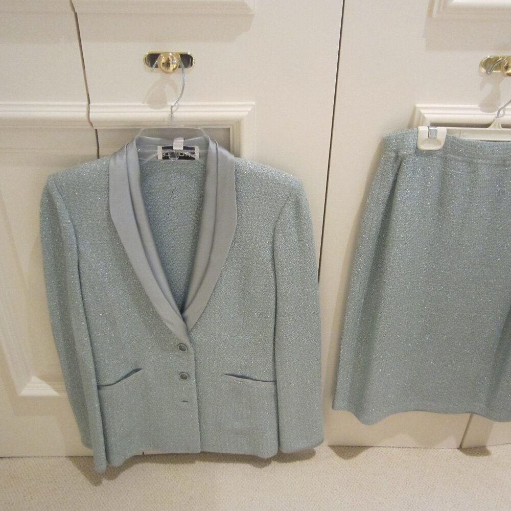 St John Evening Collection Two-Piece Skirt Suit